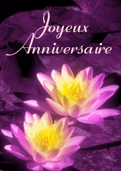 Carte Joyeux Anniversaire Et Fleurs : Envoyer une Carte 